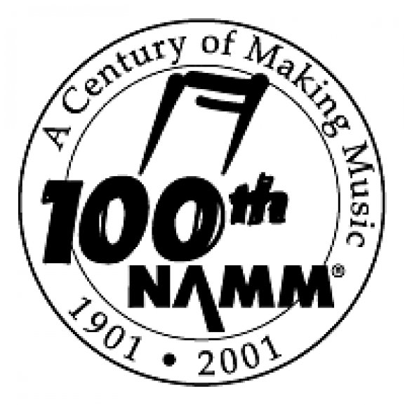 Logo of NAMM 100th