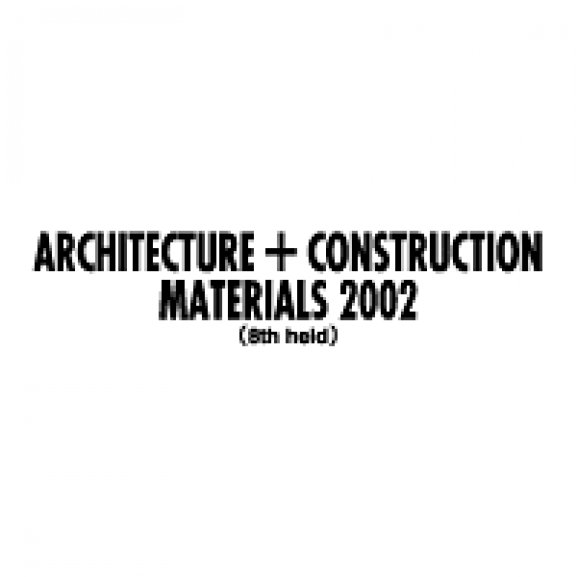 Logo of Architecture + Construction Materials 2002