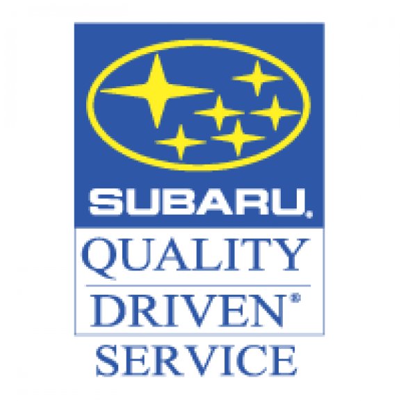 Logo of Subaru Quality Driven Service