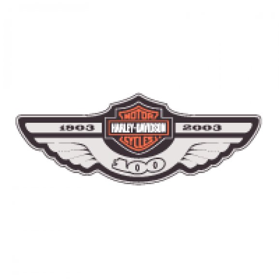 Logo of Harley Davidson 100th