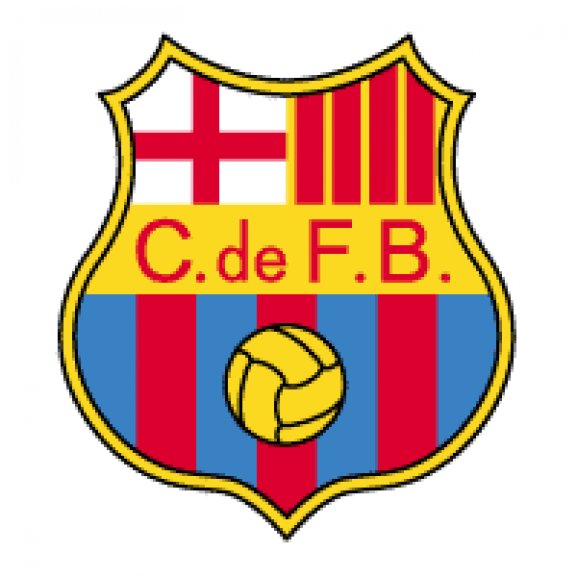 Logo of CF Barcelona (old logo of 50&#039;s - 60&#039;s)