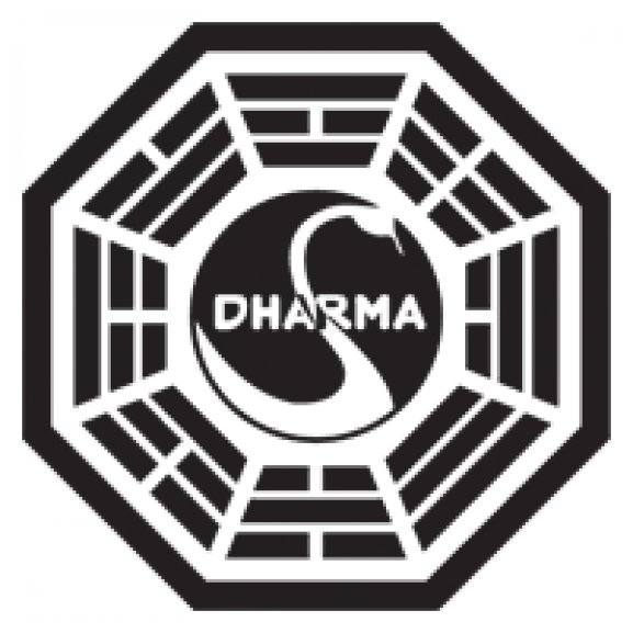 Logo of The Dharma Initiative - Station 3 - The Swan