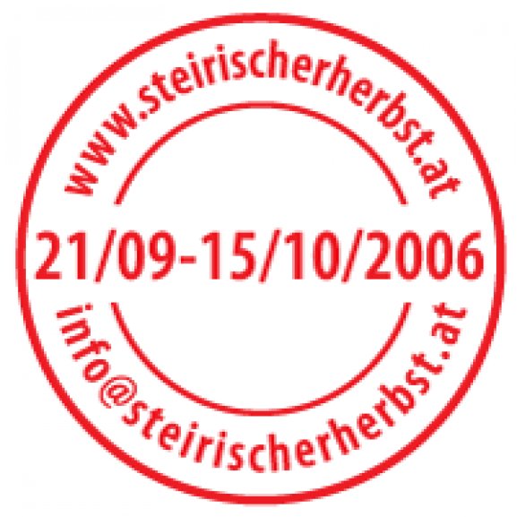 Logo of Steirischer Herbst 2006 [stamp impression]