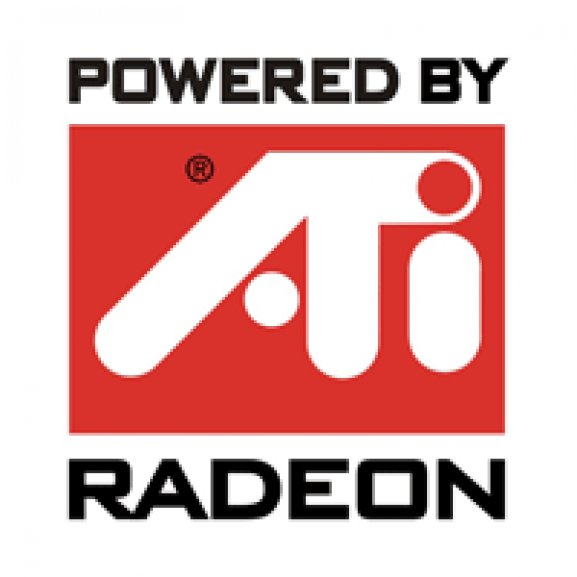 Logo of ATI Radeon (Powered By)