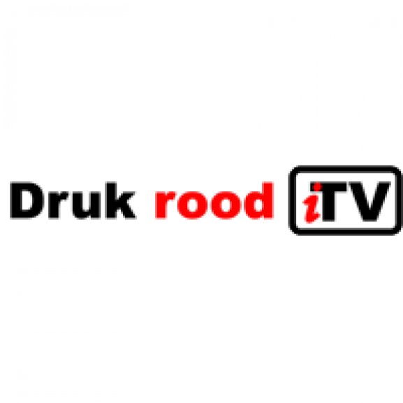 Logo of iTV: Druk rood