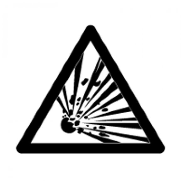 Logo of Danger - Explosive! (B&W)