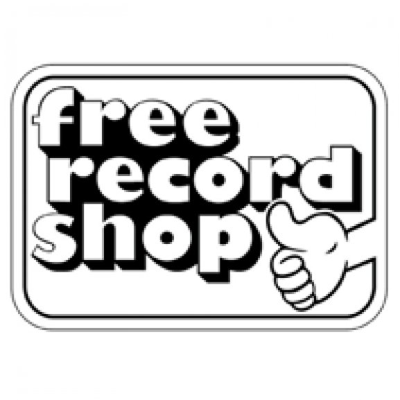 Logo of Free Record Shop - zwart/wit