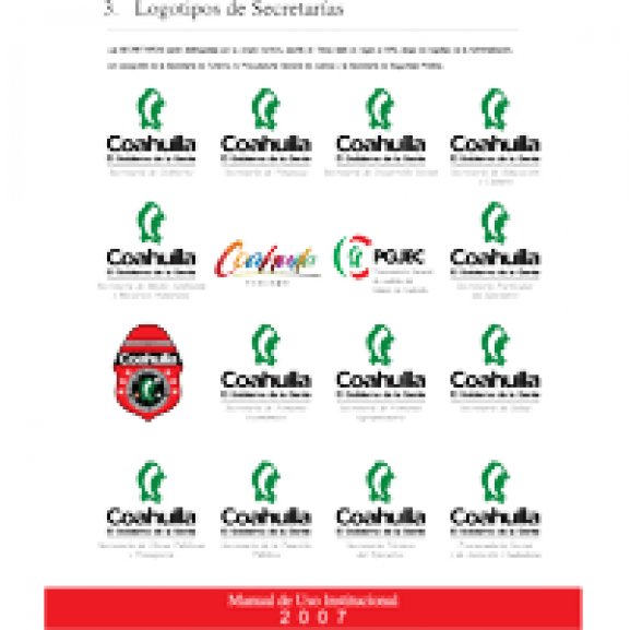 Logo of secretarias Coahuila