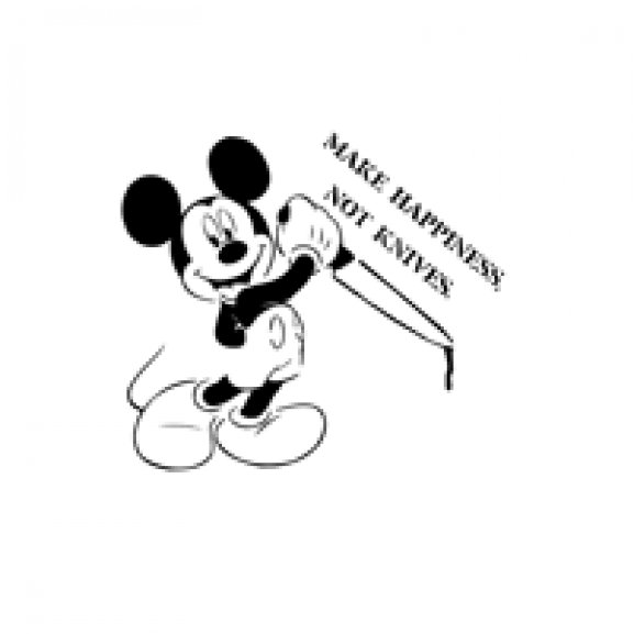 Logo of Mickey with Knife