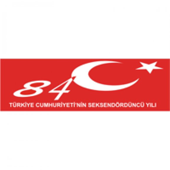 Logo of Türkiye Cumhuriyeti 84. yılı