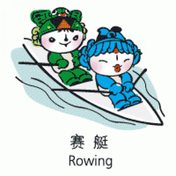 Logo of Beijing 2008 Mascot - Rowing