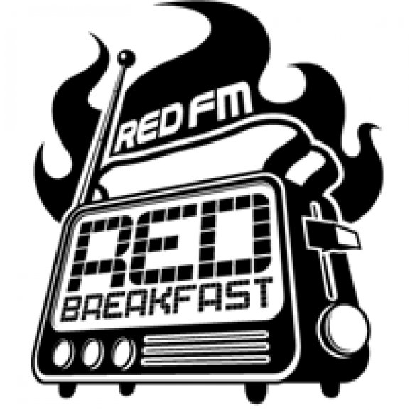 Logo of RedFM's Red Breakfast - 1C version