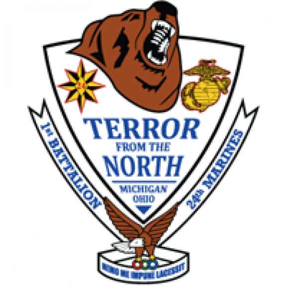 Logo of 1st Battalion 24th Marine Regiment USMCR