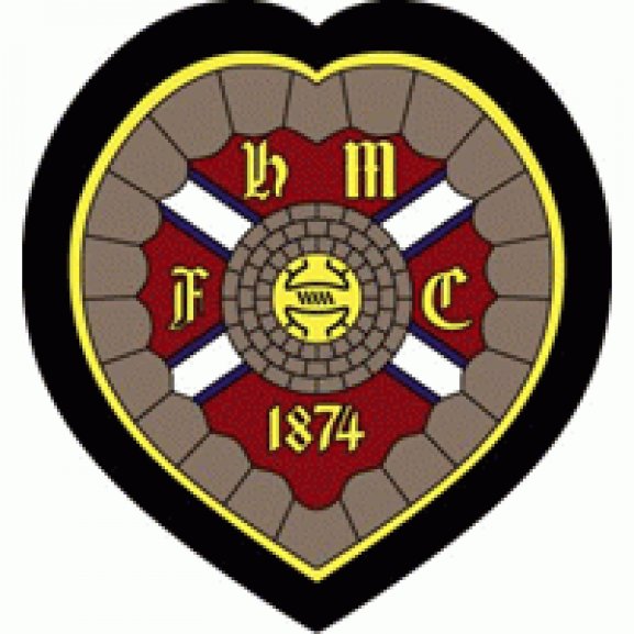 Logo of Heart of Midlothian FC Edinburgh (80's