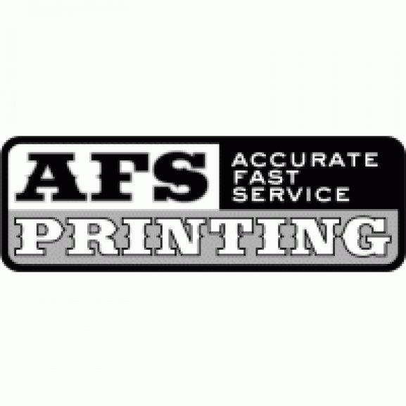 Logo of AFS Printing BW