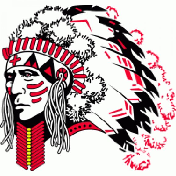 Logo of Red indian warrior