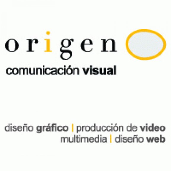 Logo of origen. comunicacion visual