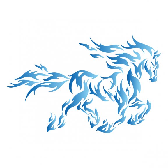 Logo of Blue fire horse