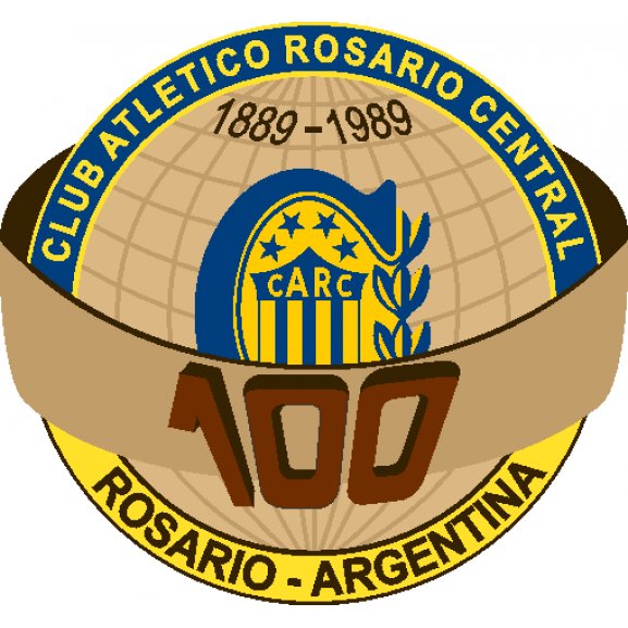 Logo of Club Atlético Rosario Central de Rosario Santa Fé 1989 Conmemorativo 100 Años