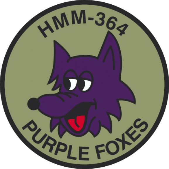 Logo of HMM-364 Purple Foxes