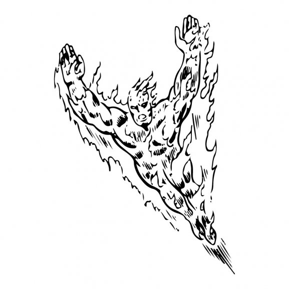 Logo of human torch
