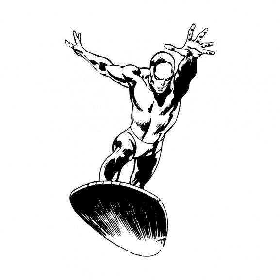 Logo of silver surfer