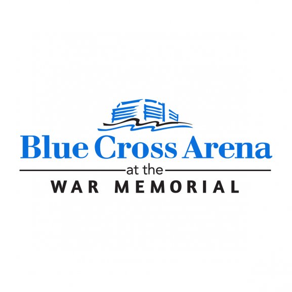 Logo of Blue Cross Arena at the War Memorial
