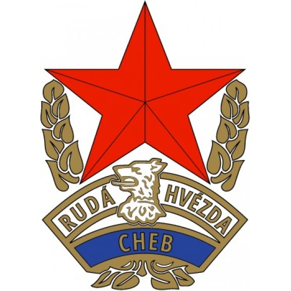 Logo of TJ Ruda Hvezda Cheb (early 1980&#039;s logo)