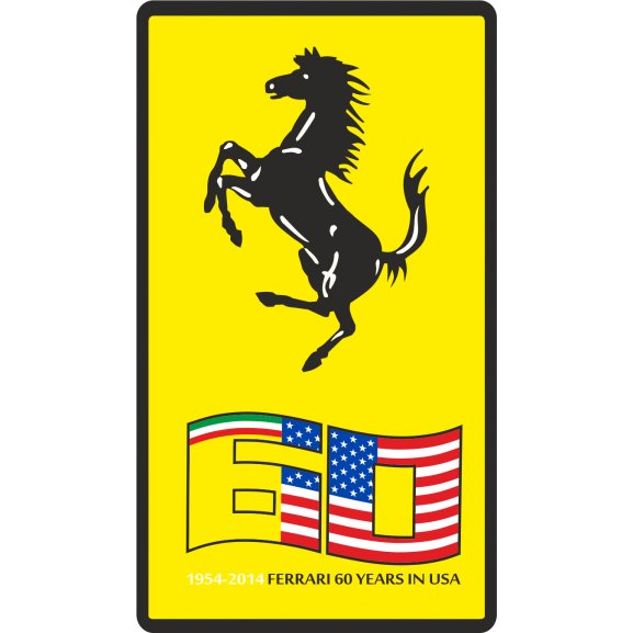 Logo of Ferrari 60 Years in America