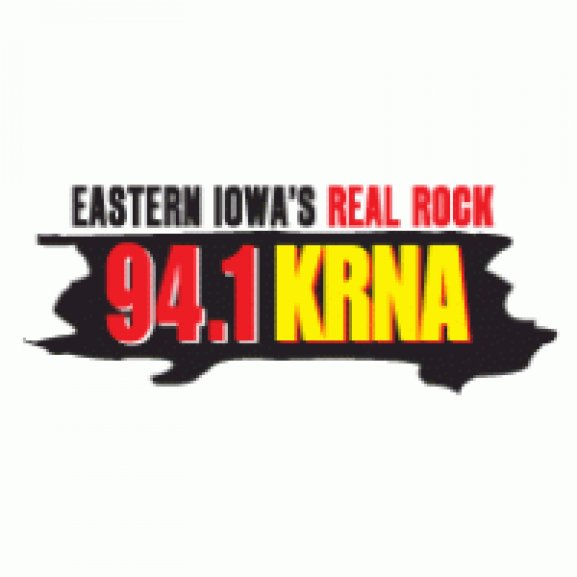 Logo of 94.1 KRNA Eastern Iowa&#039;s Real Rock