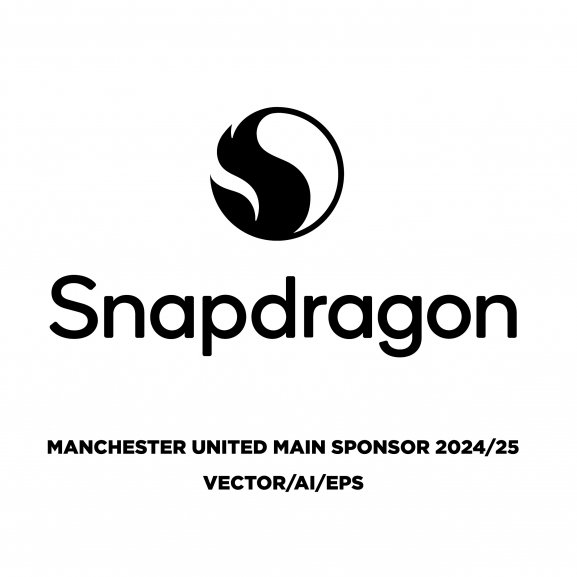 Logo of Snapdragon Main Manchester United Sponsor 2024/25 Logo