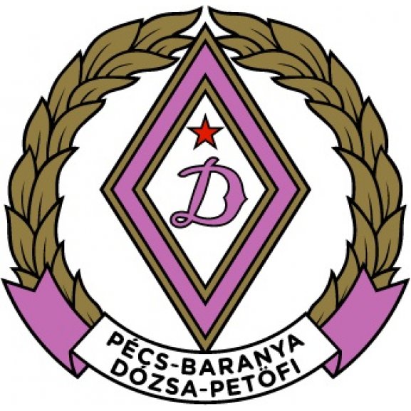 Logo of Pécs-Baranya Dozsa (1950's logo)