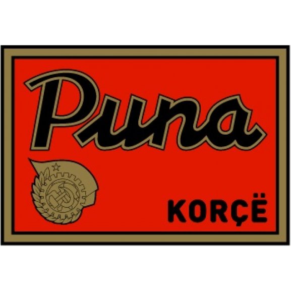 Logo of Puna Korçë (1950's logo)
