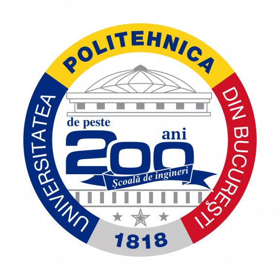 Logo of Universitatea Politehnica București 200 ani