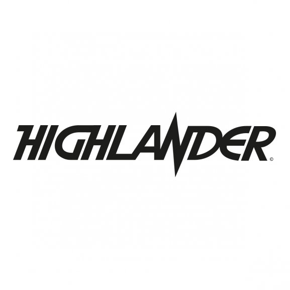 Logo of HIGHLANDER - Title movie logo (BLACK)