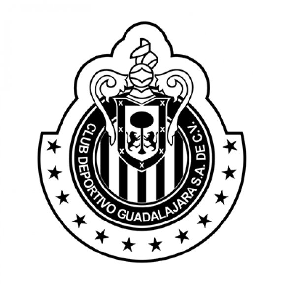 Logo of Chivas Rayadas (blanco y negro)