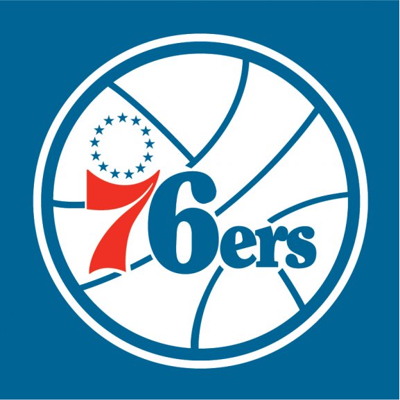 Logo of Philadelphia 76ers 1977-1997