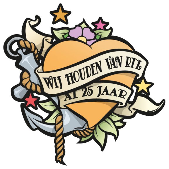 Logo of 25 jaar RTL
