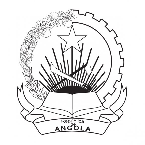 Logo of Angola Coat of Arms BW