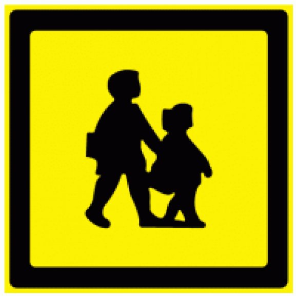 Logo of School Bus Warning Sign (UK)