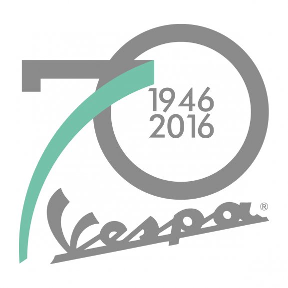 Logo of Vespa - 70º anniversary