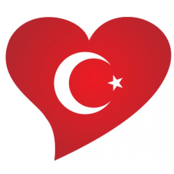 Logo of Türk bayrağı kalpte