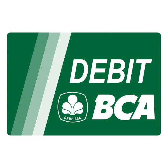 Logo of Debit BCA green