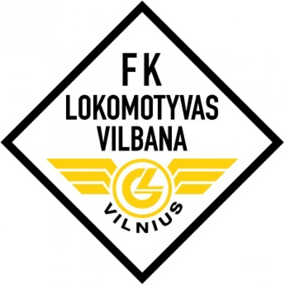 Logo of FK Lokomotyvas-Vilbana Vilnius (late 90&#039;s logo)