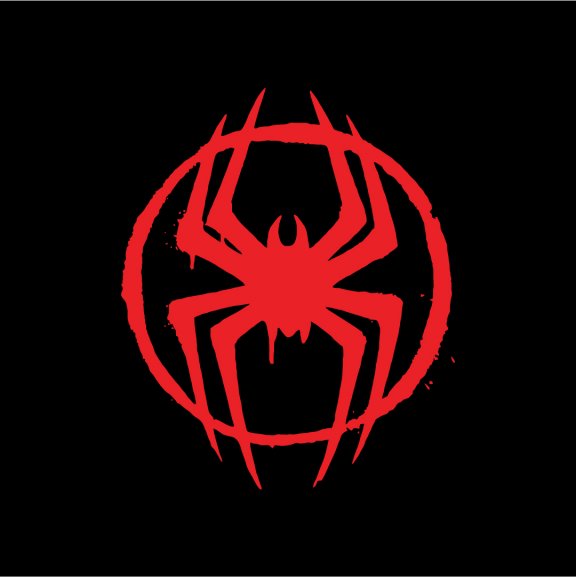 Logo of spider-man across the spider-verse