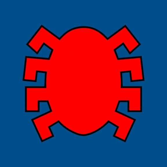 Logo of spider-man costume back icon