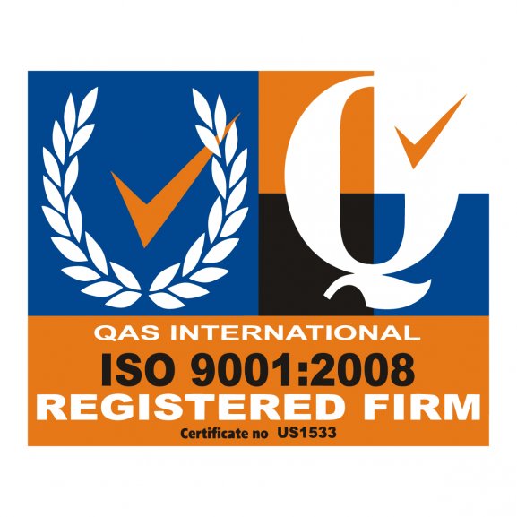 Logo of QAS International Certification Logo ISO 9001