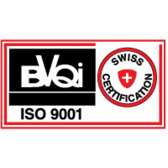Logo of BVQI ISO 9001 Swiss Certification