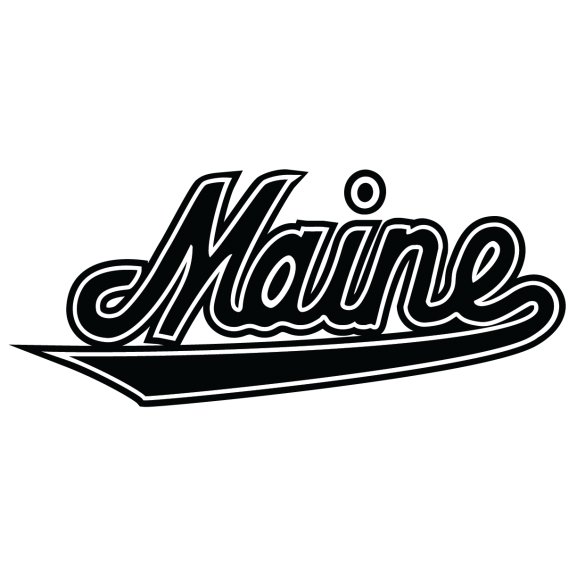Logo of Maine Logo black &amp; white ver