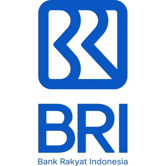 Logo of BRI in vertical version